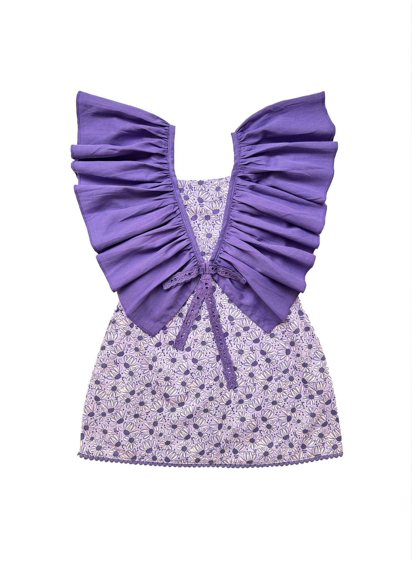 Della Purple Floral Dress
