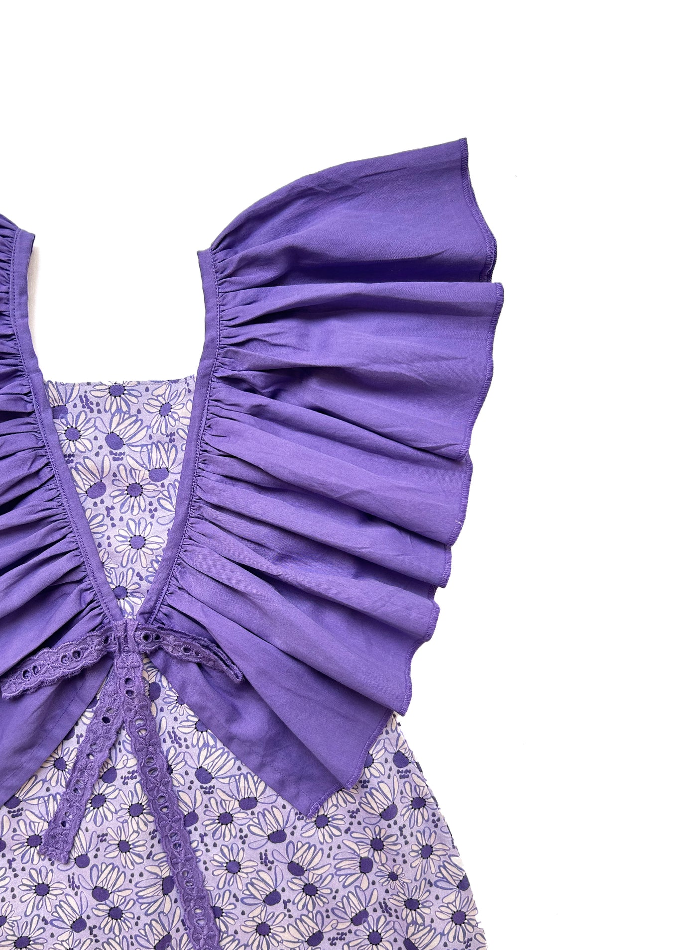 Della Purple Floral Dress