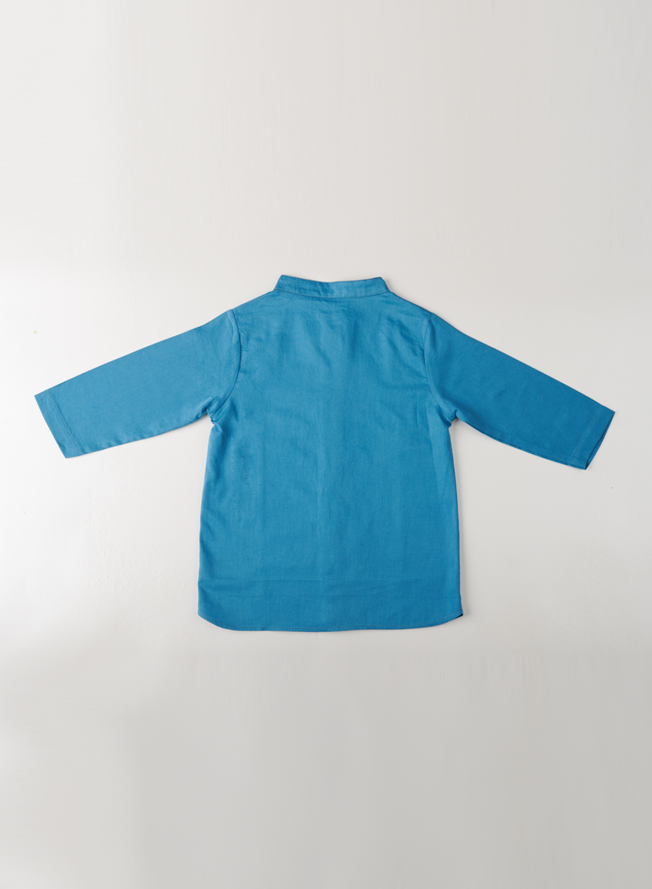 Gabriel Mandarin collar Shirt - From Elfin House