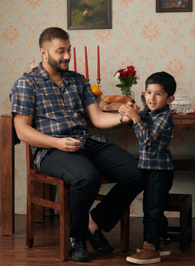 Ansel Plaid Father & Son Twinning Shirt - Elfin House