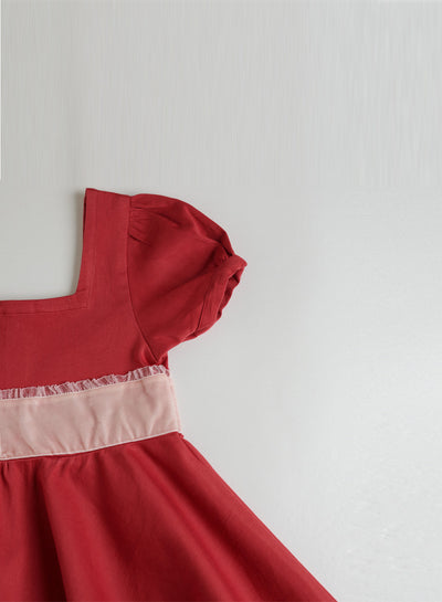 Elaine Red Dress - From Elfin House