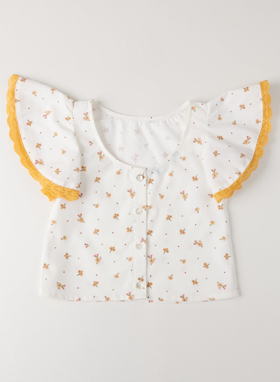 Stella Ditsy print Top - From Elfin House